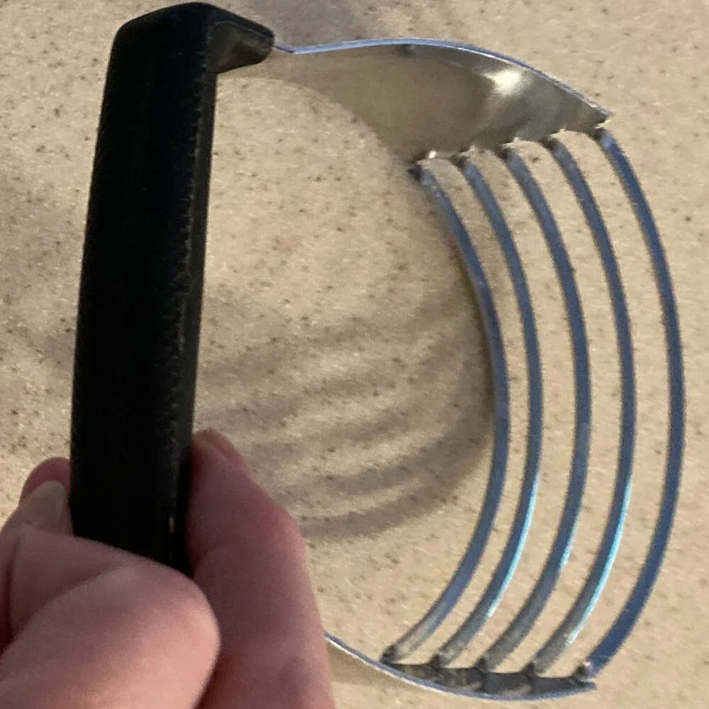 Dough Blender Black Handle Ekco Chromium Plated  NOS
